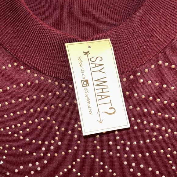 Knit Rhinestone Dress - Picture 6 of 7